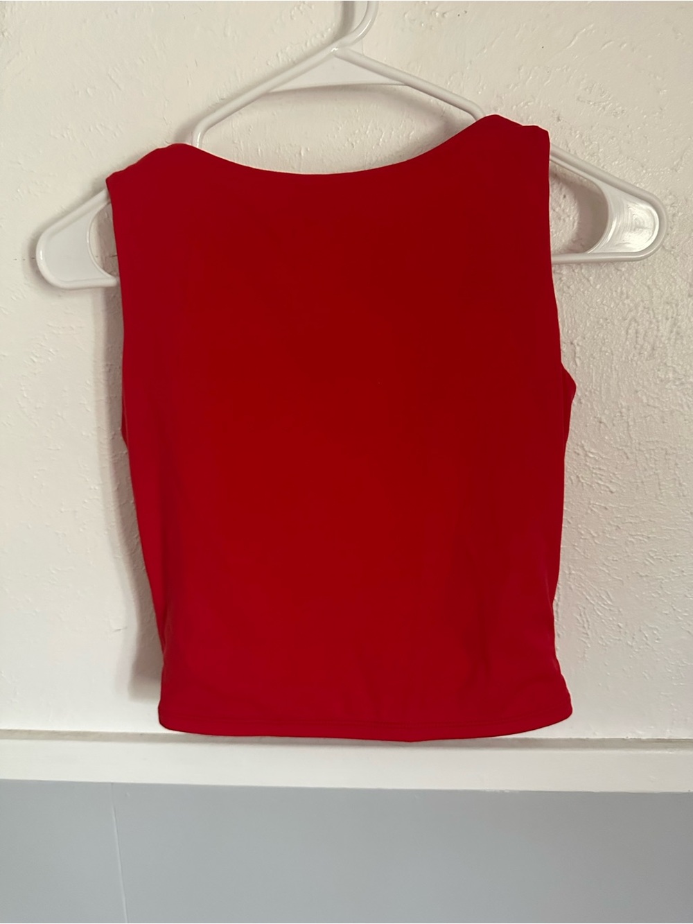 Classic Backless Red Sleeveless Tank Top